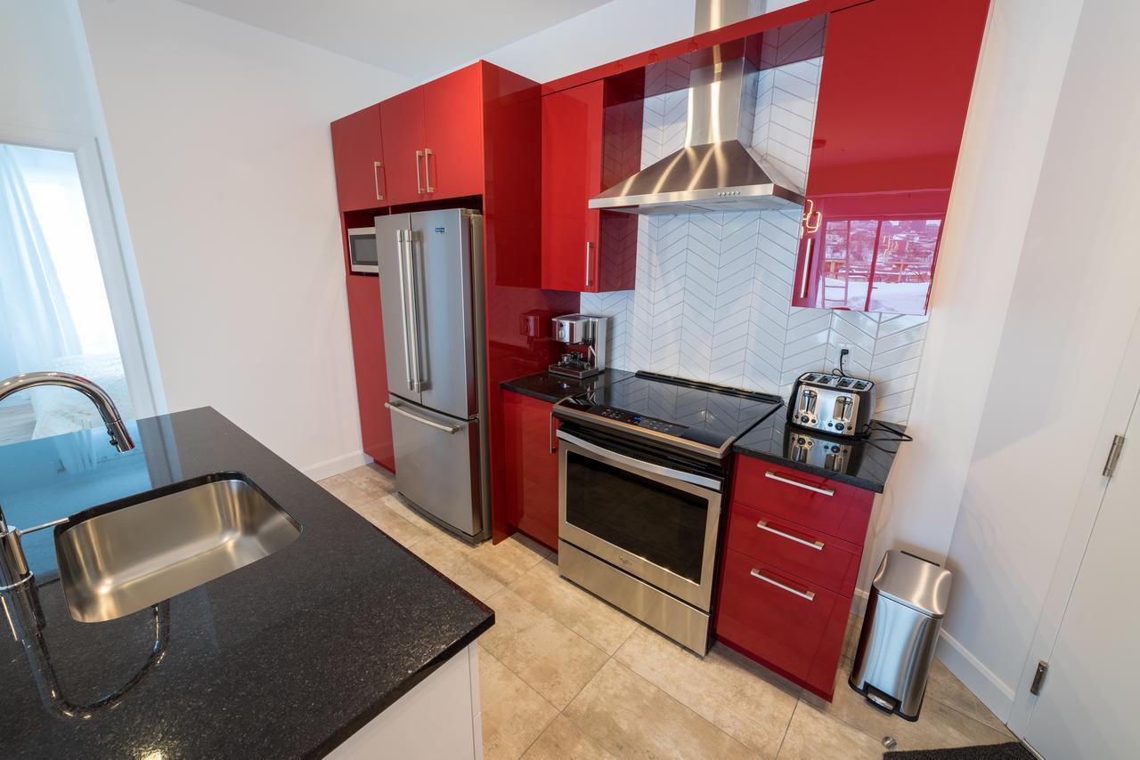 Aux Havres Urbains - Le Penthouse Du Kameleon Appartement Québec Buitenkant foto