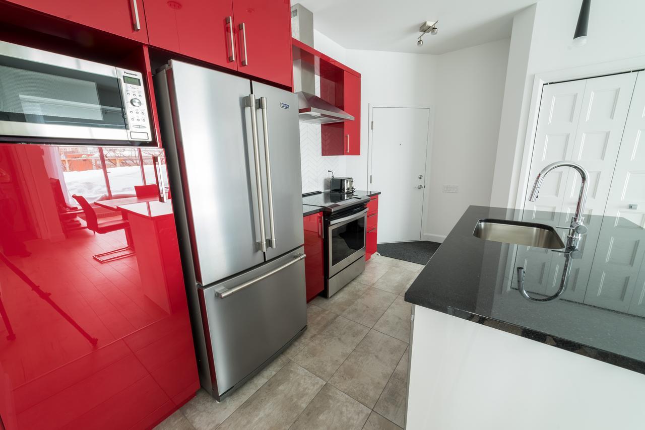 Aux Havres Urbains - Le Penthouse Du Kameleon Appartement Québec Buitenkant foto