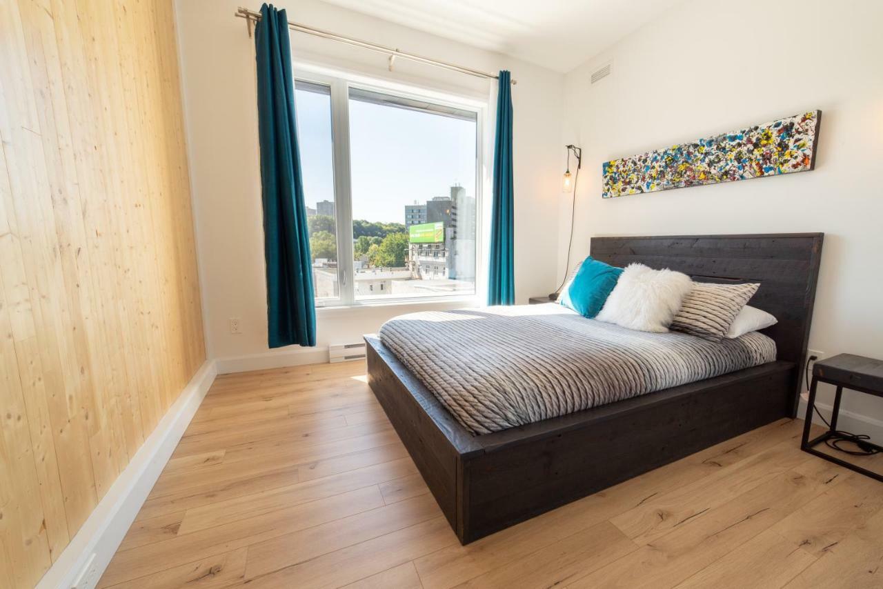 Aux Havres Urbains - Le Penthouse Du Kameleon Appartement Québec Buitenkant foto