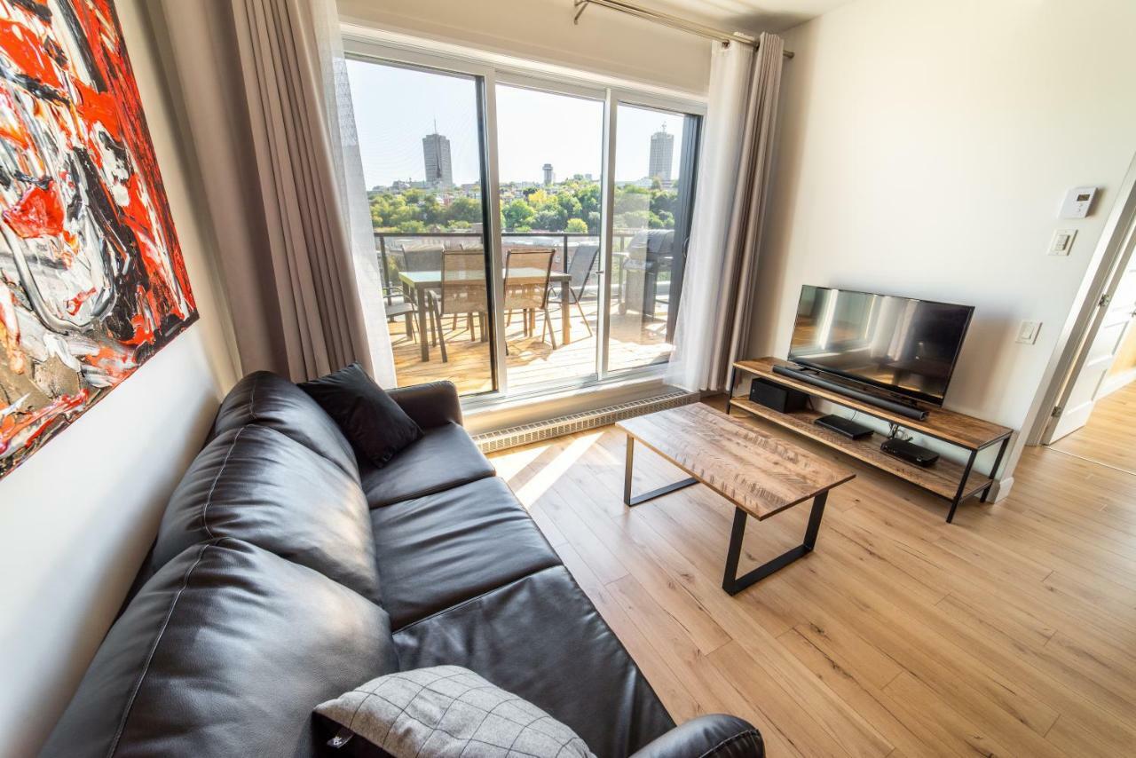 Aux Havres Urbains - Le Penthouse Du Kameleon Appartement Québec Buitenkant foto