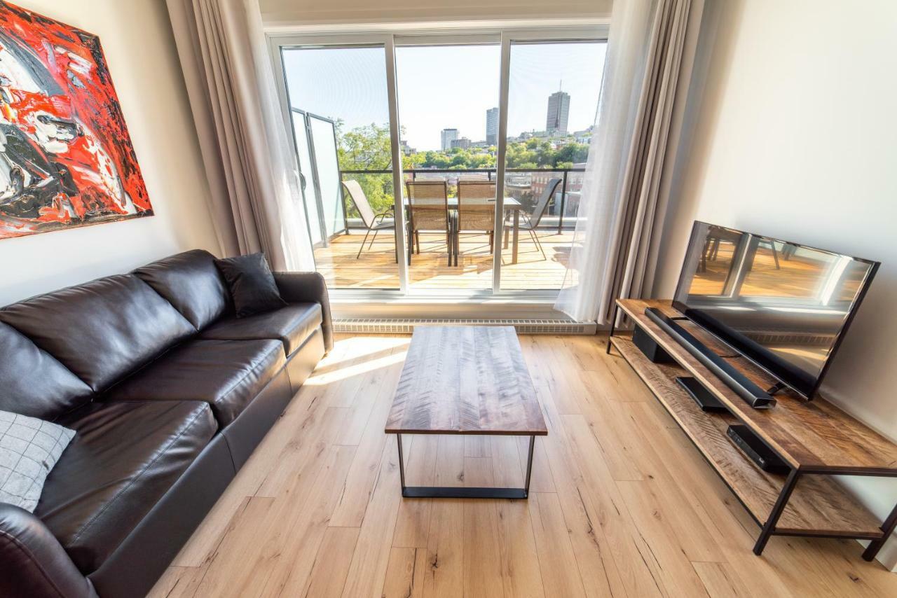 Aux Havres Urbains - Le Penthouse Du Kameleon Appartement Québec Buitenkant foto