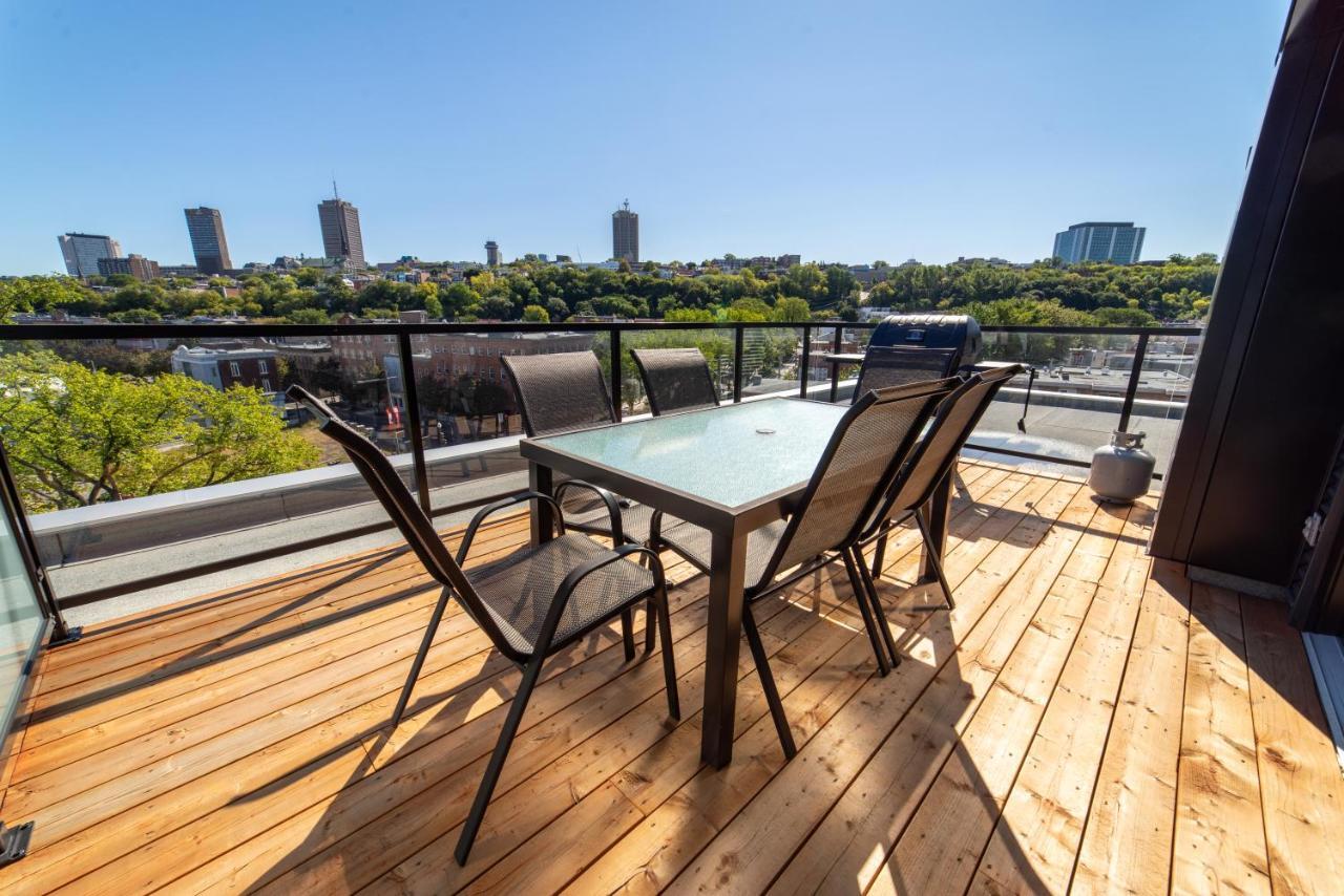 Aux Havres Urbains - Le Penthouse Du Kameleon Appartement Québec Buitenkant foto